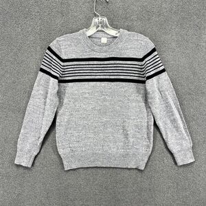 J. Crew Crewcuts Sweater Girl’s 10 Blue Striped Long Sleeve Knit‎